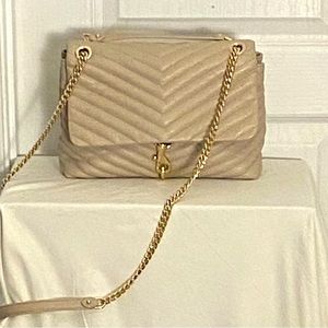 Cream leather Rebecca Minkoff Edie bag